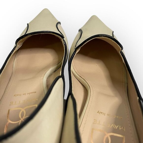 Mavette Fiona Loafer in Ivory Calf Skin 37.5 - Picture 3 of 12